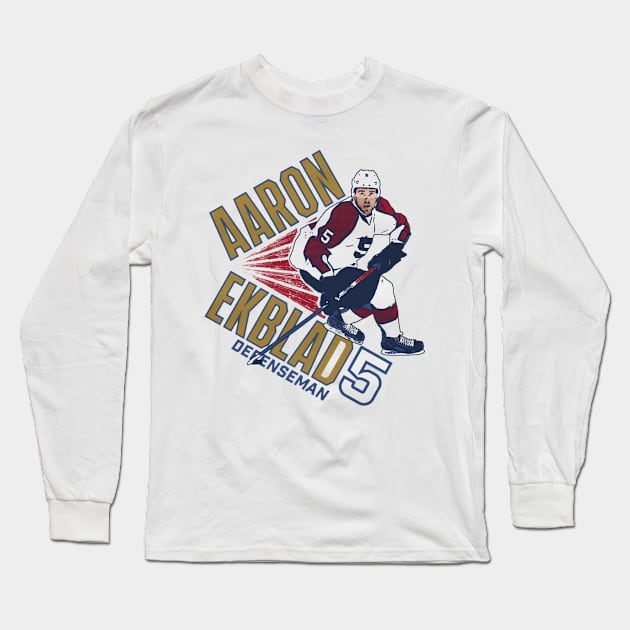 Aaron Ekblad Florida Point Long Sleeve T-Shirt by stevenmsparks